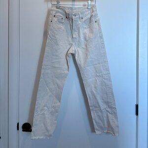 Levi's High Waisted Cream Jeans